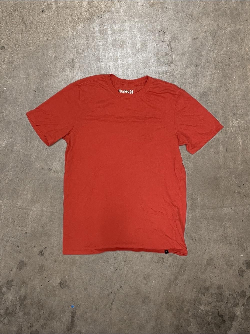HURLEY X NIKE DRI-FIT SOLID T-SHIRT ORANGE M